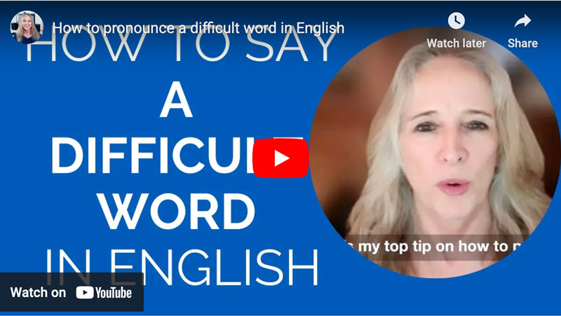 How to pronounce a difficult word in English Annchen Doherty